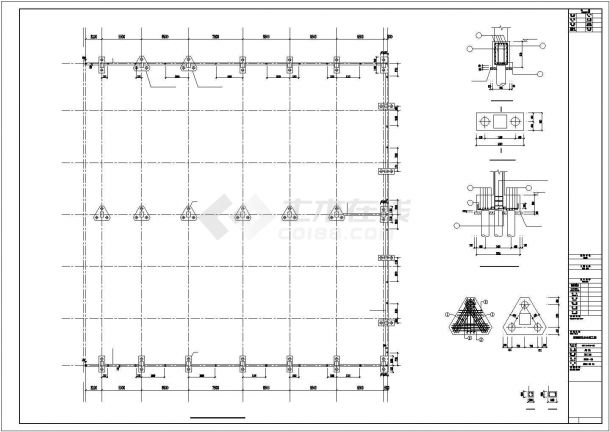 [湖南]单层排架结构工业厂房结构施工图-图二