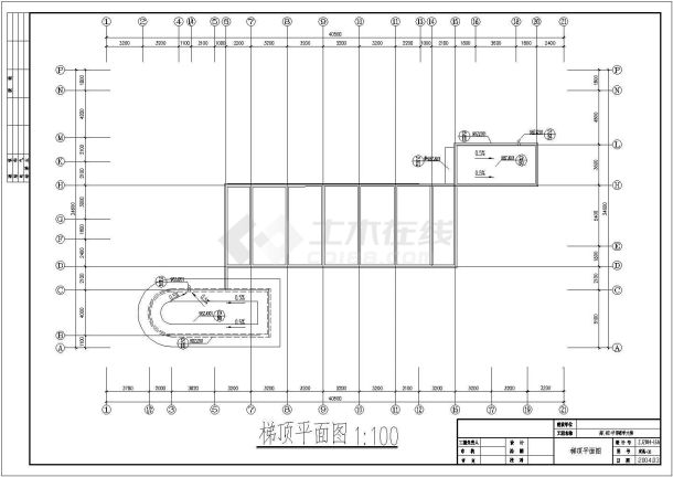 某高中教学楼建筑设计CAD图-图二