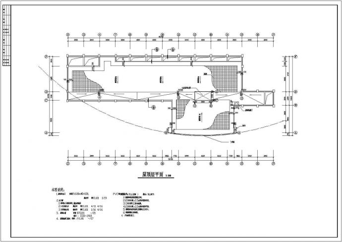某中学图书综合楼建筑设计CAD图（全套）_图1