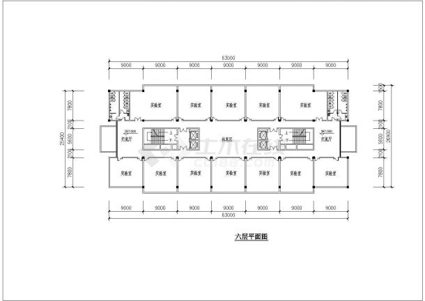 某高校综合楼建筑设计CAD图纸（全套）-图一