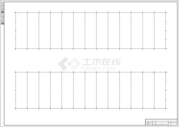 80mX24m轻钢厂房建筑结构施工图-图一