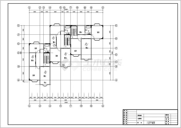 某上海三层别墅给排水施工全套CAD参考图-图二