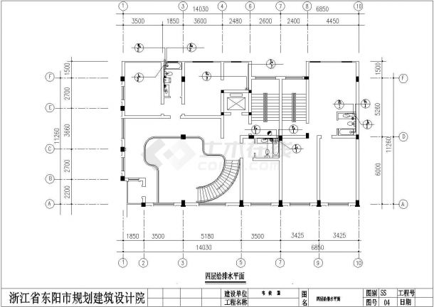 浙江某六层私人住宅水电设计图-图二