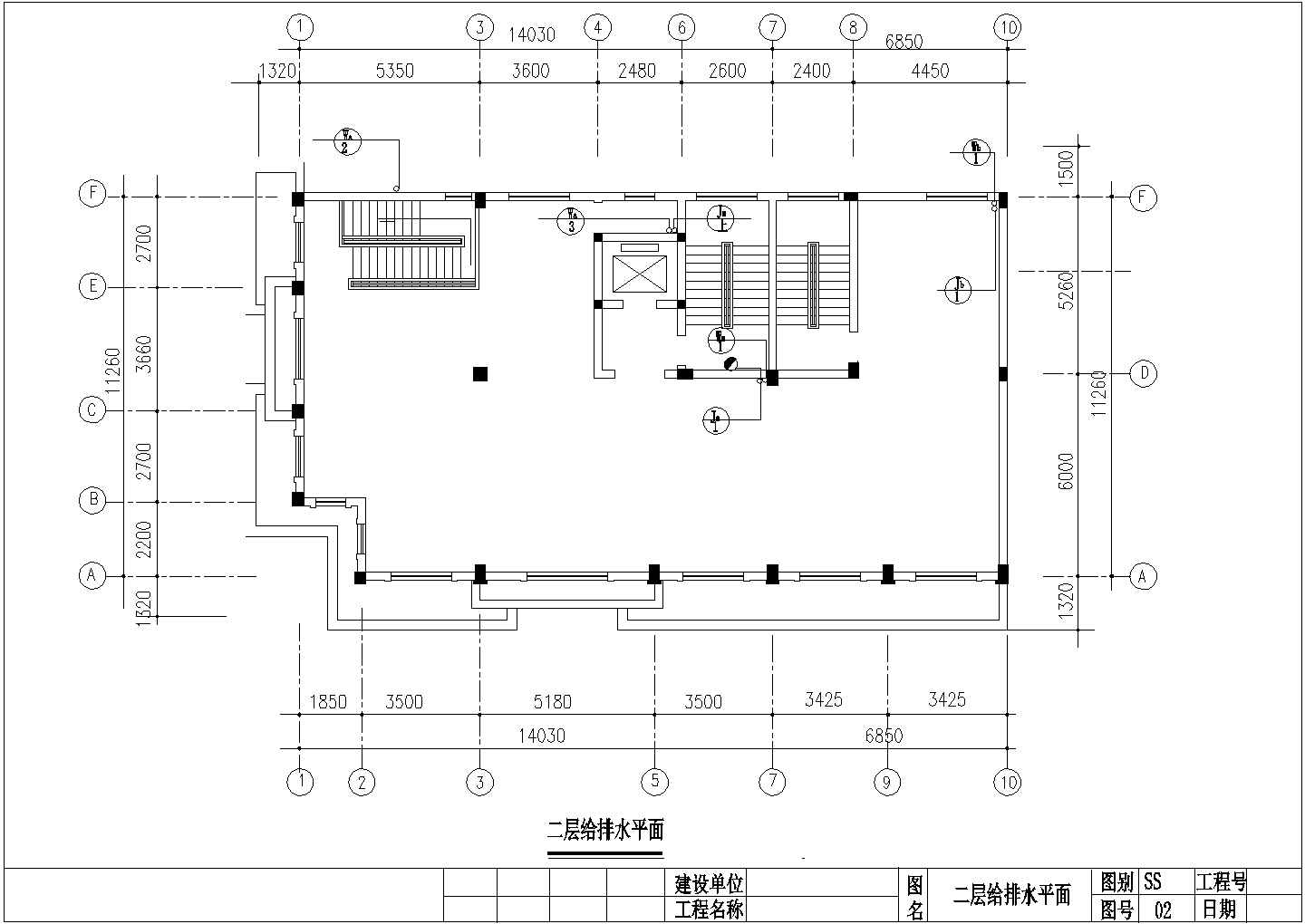 浙江某六层私人住宅水电设计图