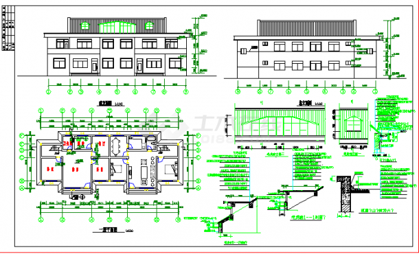 农村住宅全套建筑结构设计CAD施工图-图一