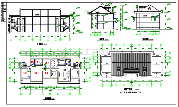 农村住宅全套建筑结构设计CAD施工图-图二