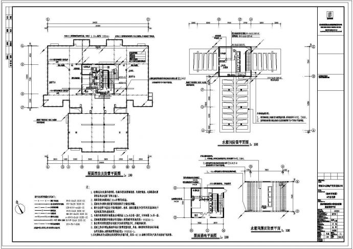 某高层住宅楼建筑全套电气cad施工设计图纸_图1
