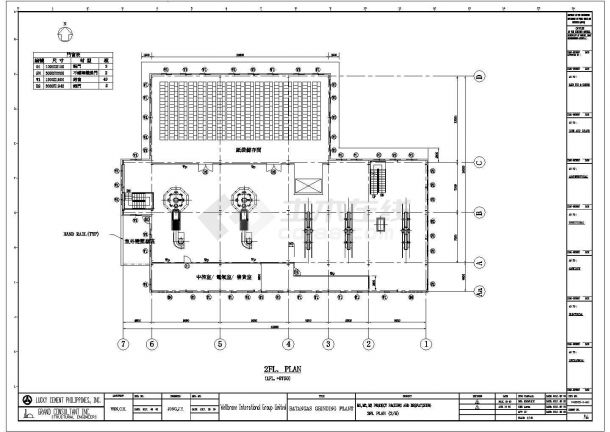 多层钢结构框架工业建筑结构设计图-图二