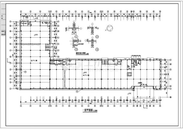 某有限公司生产大楼建筑施工图（共10张）-图二