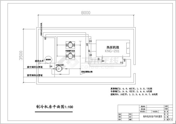 某学校综合楼中央空调图纸（含设计说明）-图一