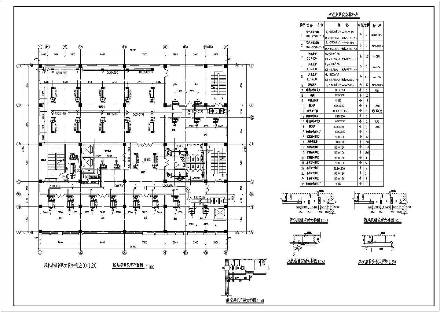 【常州】某公寓中央空调设计施工图