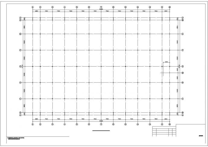 [苏州]三层钢管桁架框架结构施工图_图1