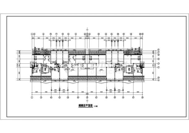 杭州某小区多层住宅建筑设计施工CAD图-图一