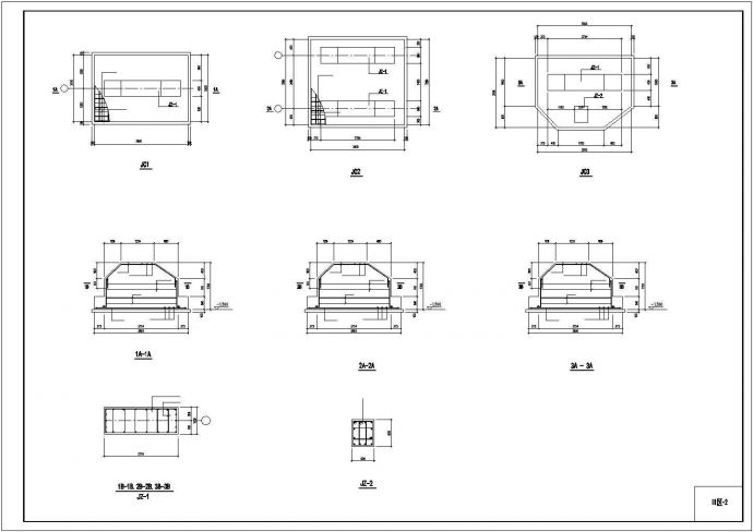单层钢结构小型体育场结构施工图_图1