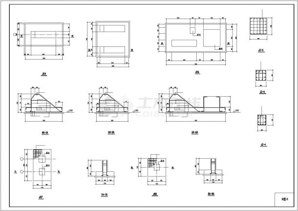 单层钢结构小型体育场结构施工图-图二