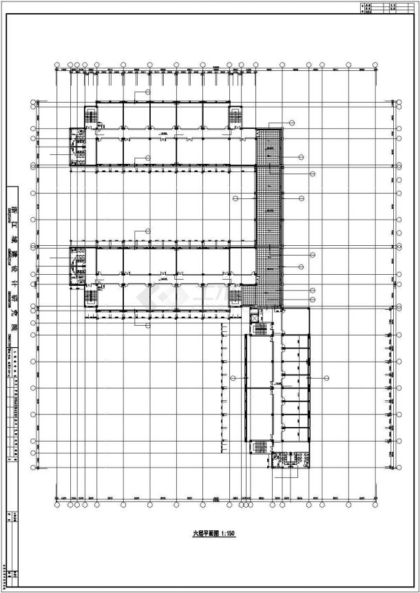 某计算机学院楼建筑结构设计图-图二