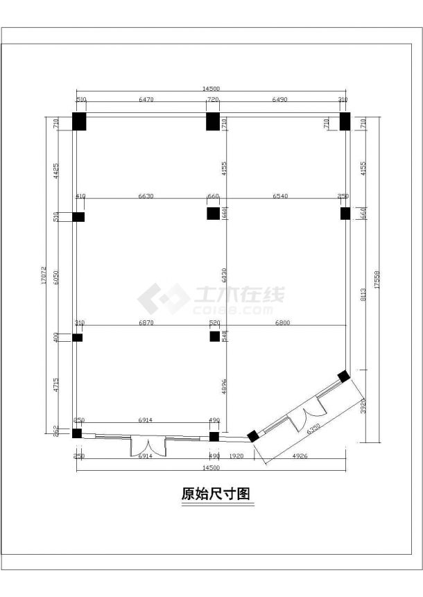 【江苏省】地板专卖店装修设计图纸-图一
