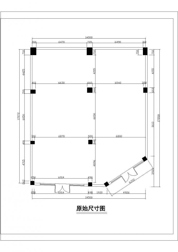 【江苏省】地板专卖店装修设计图纸_图1