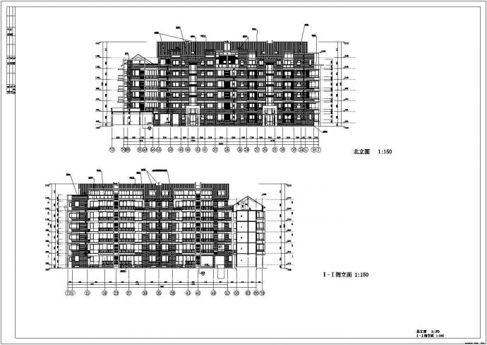 某地区多层住房楼建筑CAD图_图1
