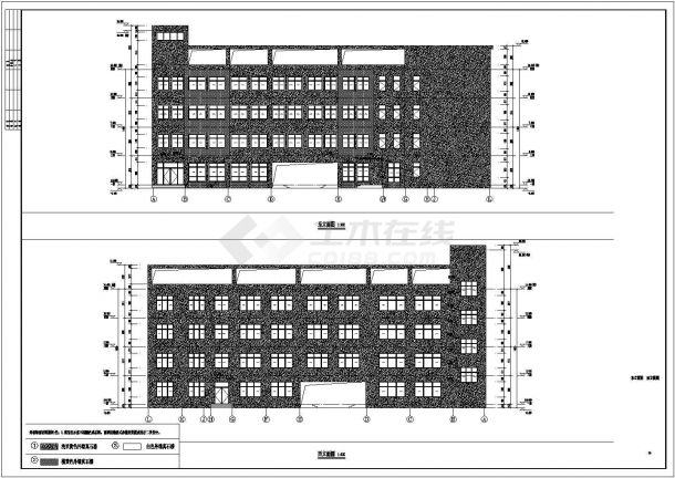 某地学校教学楼建筑施工图纸-图二