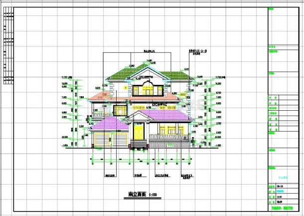 【内蒙古】某3层别墅建筑、结构设计施工图-图一