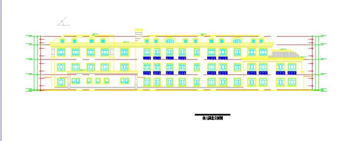 【上海】磨石建筑培训学校幼儿园建筑设计图_图1