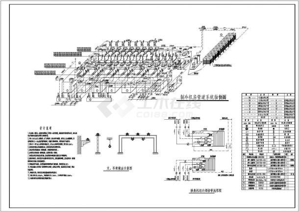 某城市商场制冷机房原理系统专业设计图纸-图二
