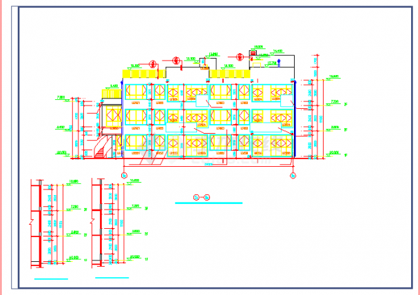 幼儿园全套建筑施工设计CAD图纸-图二