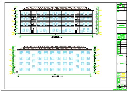 朱奇武小学4层教学楼建筑、结构设计全套图纸（含两则设计说明）_图1