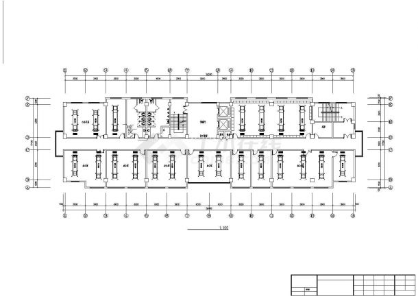 山东市某大型办公楼空调设计CAD布置图-图二