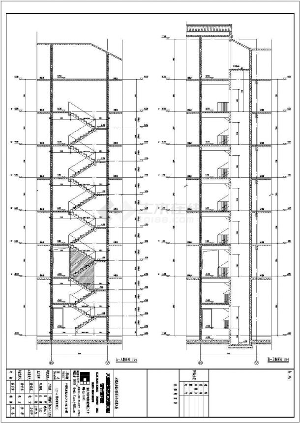 百树花园东港商场27#楼建筑设计施工图-图二