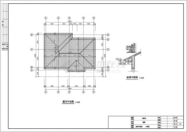 【黑龙江】某别墅建筑设计施工图纸-图二