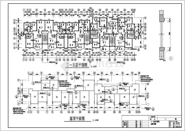 经典住宅楼建筑cad详图-图二