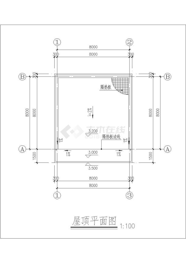 某地医院后勤仓库楼建筑设计cad方案图-图一