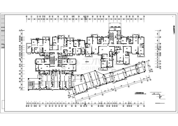 [陕西]高层商住楼给排水施工图纸（含2栋楼）-图一