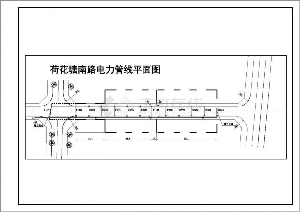 荷花塘南路道路设计施工图-图一