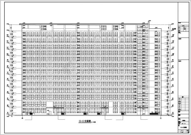 某十三层医院病房楼建筑设计施工图-图二