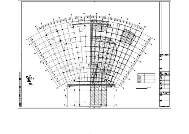 某地区桁架钢屋盖结构平面详图纸-图二