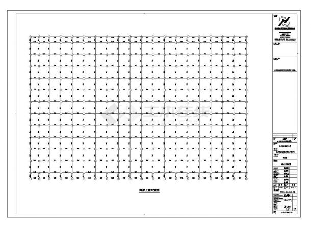 浙江省螺栓球节点锥网架结构体育场屋面结构施工图CAD参考详图-图一