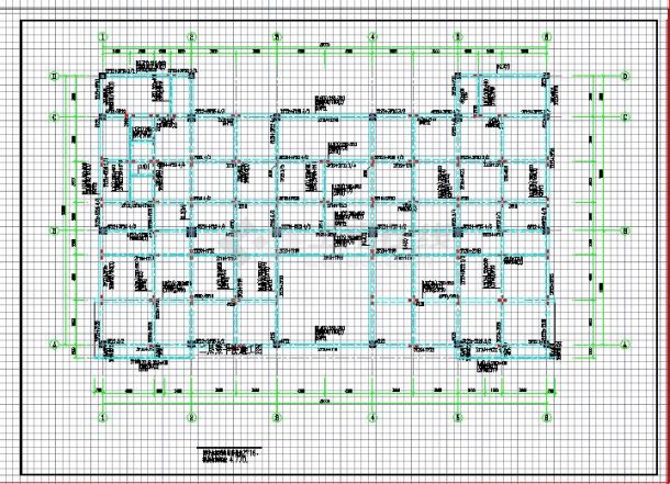 新浩办公楼结构设计图纸（共二十张）-图一