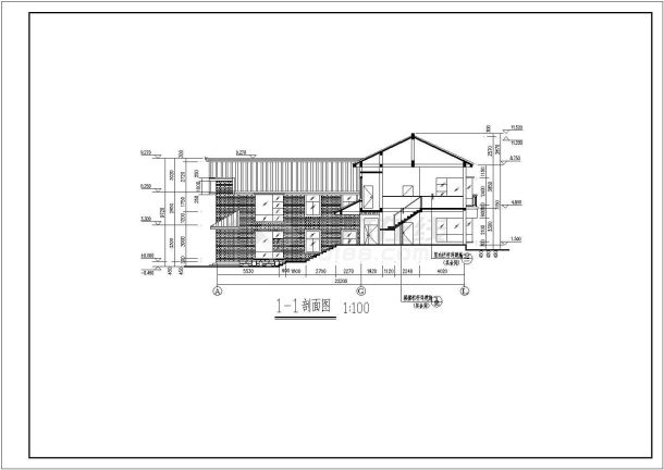 遵义某民居式度假村的建筑图（共5张）-图二