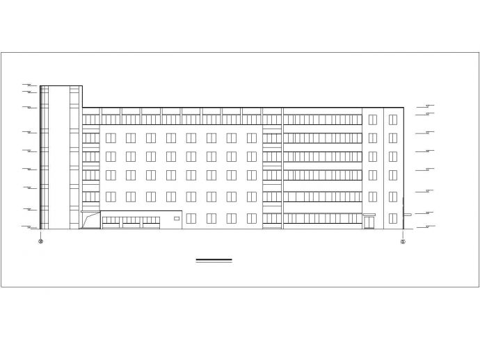 某地小高层医院建筑设计CAD套图_图1
