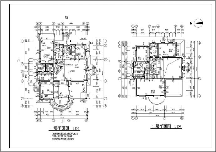 某300平高级欧式别墅设计图（共3张）_图1