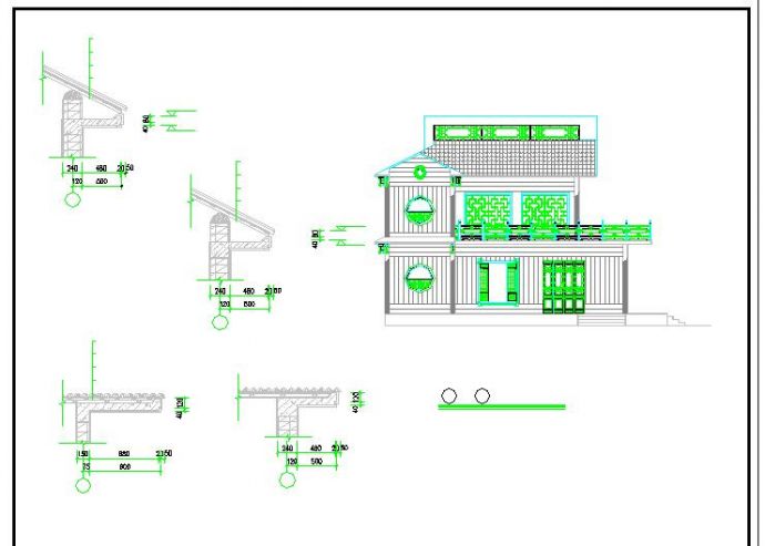 某地小型茶楼的详细建筑设计施工图_图1
