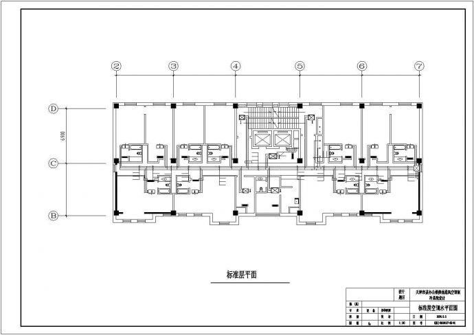 某办公楼供热通风空调制冷系统设计图_图1