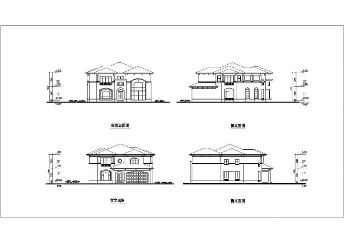 【海南】某地双层高档别墅户型方案设计图_图1