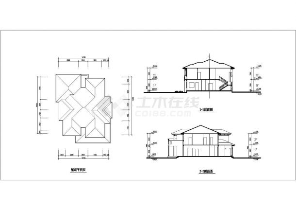 【海南】某地双层高档别墅户型方案设计图-图二