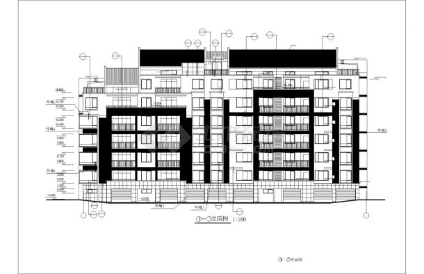 多层住宅楼细节示意图纸-图二