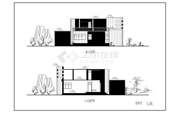 2005年村镇康居住宅设计图纸-图二