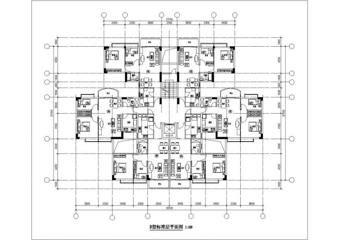 【广州】雅居乐住宅建筑专业设计户型图_图1